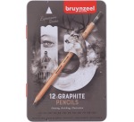 Crayon graphite Bruynzeel Expression set 12 duretés gris