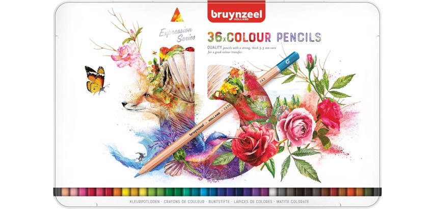 Bruynzeel Expression Buntstifte 36 Farben Box