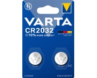Varta pile bouton Lithium CR2032, blister de 2 pièces