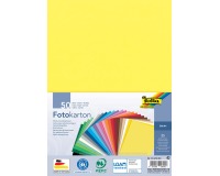 Folia carton photomontage coloré, ft A4, paquet de 50 feuilles en 25 couleurs assorties