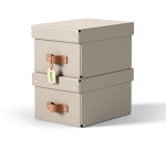 Leitz Puro boîte d'archives, small, 7 litres, beige, paquet de 2 pièces