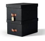 Leitz Puro boîte d'archives, medium, 17 litres, noir, paquet de 2 pièces