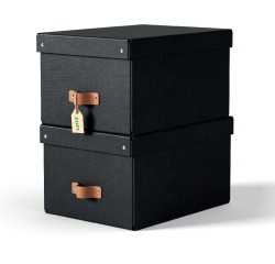 De_boite de rangement puro, carton, 17 l, set de