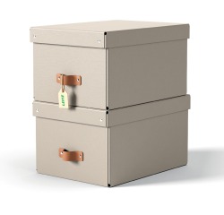 De_boite de rangement puro, carton, 17 l, set de