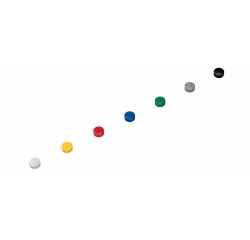 Plots magnetische Haltemagnete Ø 15mm Solid Maul sortiert - Packung mit 10