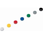 MAUL Magnet Solid, 24 mm, Zugkraft 600 g Box mit 10 Stück sortiert