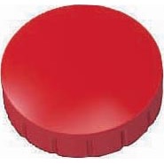 MAUL magneet Solid, 24 mm, trekkracht 600 gr, doos van 10 stuks, rood
