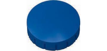 MAUL magneet Solid, 24 mm, trekkracht 600 gr, doos van 10 stuks, blauw