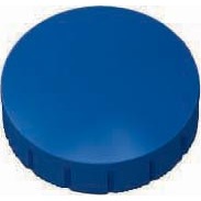 MAUL magneet Solid, 24 mm, trekkracht 600 gr, doos van 10 stuks, blauw