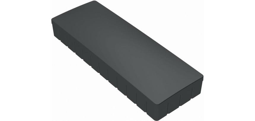 Magnet MAUL Solid 54 x 19 mm 1000 g schwarz 10 Stück
