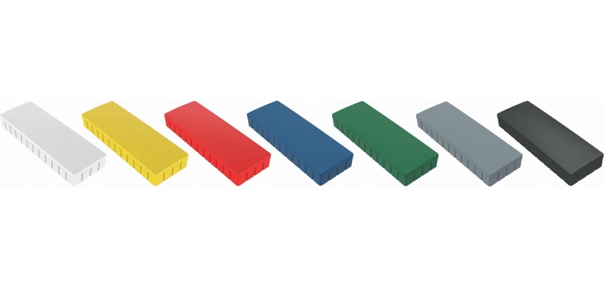Magnet MAUL Solid 54x19mm 1000g sortiert 10 Stück