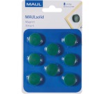 Solid Magnetic Maul, 20 mm, 300 g, blister pack of 8 pieces, green