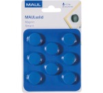 Maul Aimant Solid, 20 mm, 300 gr, blister de 8 pièces, bleu