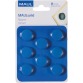 MAUL magneet Solid, 20 mm, trekkracht 300 gr, blister van 8 stuks, blauw