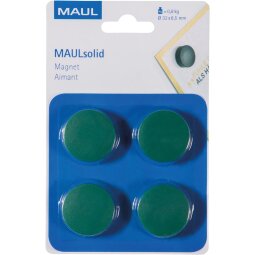 MAUL magneet Solid 32mm trekkracht  800gr blister 4 groen