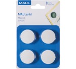 Maul Aimant Solid, 32 mm, 800 gr, blister de 4 pièces, blanc