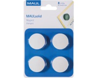 Maul Aimant Solid, 32 mm, 800 gr, blister de 4 pièces, blanc