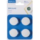 Maul Aimant Solid, Ø32mm, 0,8kg, blister 4 pces, blanc