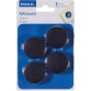 Maul magneet Solid 38mm trekkracht  1,5kg blister 4 zwart