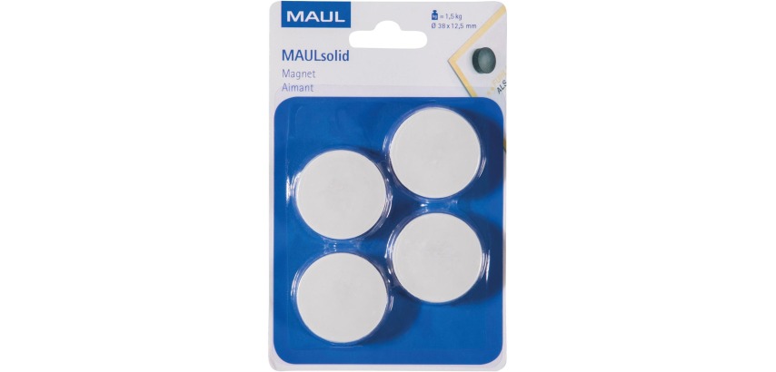 Solid Magnetic Maul, 38 mm, 1.5 kg, pack of 4 pieces, white