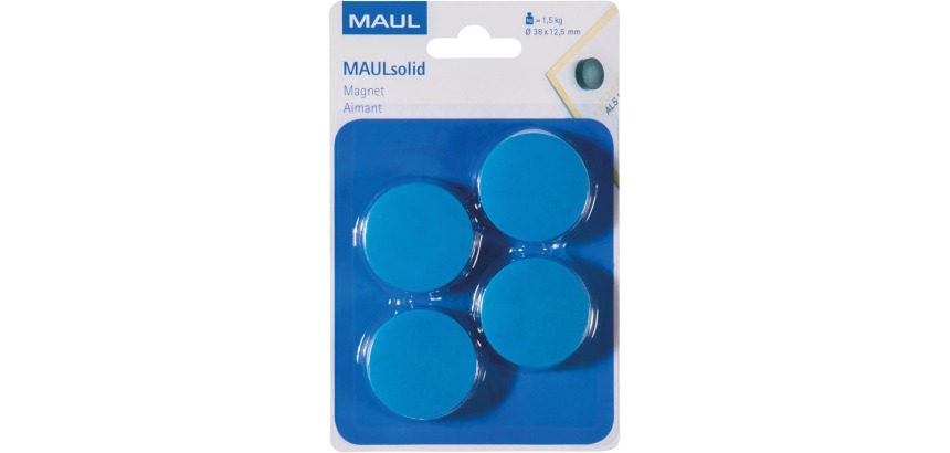Solid Magnetic Maul, 38 mm, 1.5 kg, pack of 4 pieces, blue