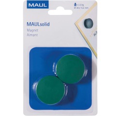 Solid Magnetic Maul, 38 mm, 2.5 kg, pack of 2 pieces, green