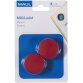 Maul Aimant Solid, Ø38mm, 2,5kg, blister 2 pces, rouge