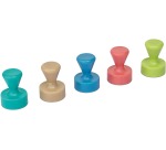 MAUL Neodymium magnet keel shape, Ø12mm, blister 1.5kg, 10 pcs, assorted, for whiteboard