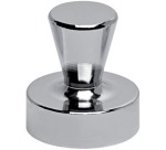 MAUL Neodymium Magnet, Bowling Pin Shape, Ø22mm, 14kg, blister 4pcs, silver, for glass and whiteboard