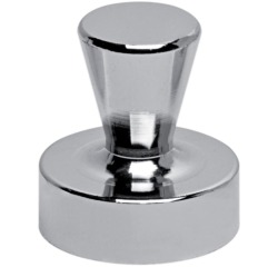 MAUL neodymium kegelmagneet Ø22mm 14kg blister 4 zilver, voor glas- en whitebord