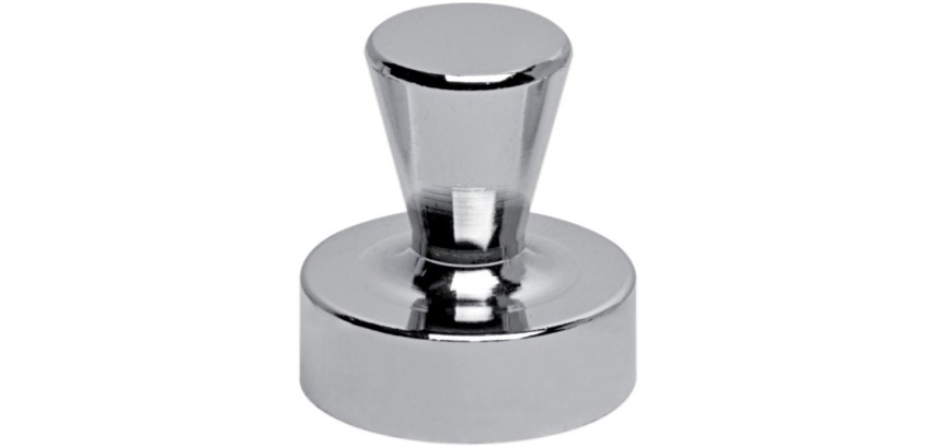 MAUL Aimant néodyme, forme Quille, Ø22mm, 14kg, blist 4pc, argent, pour le verre et le tableau blanc