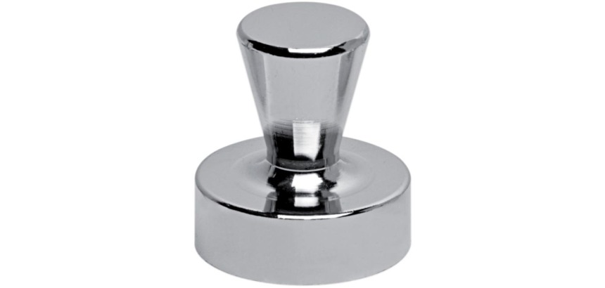 MAUL Aimant néodyme, forme Quille, Ø22mm, 14kg, blist 4pc, argent, pour le verre et le tableau blanc