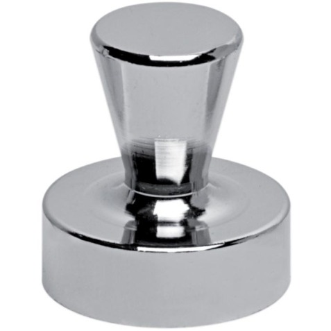 MAUL Aimant néodyme, forme Quille, Ø22mm, 14kg, blist 4pc, argent, pour le verre et le tableau blanc