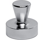 MAUL neodymium kegelmagneet Ø32mm 22kg blister 2 zilver, voor glas- en whitebord