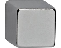 Neodymium magnet MAUL cube 10x10x10mm 3.8kg nickel-plated 4 pieces