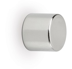 MAUL aimant pastille neodymium, ft 10 x 10 mm, résistance 4 kg, argent, blister de 10 pièces