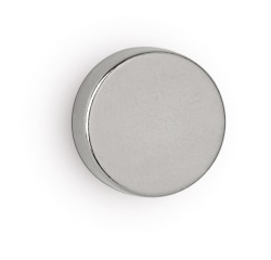MAUL Aimant O-néodyme, Ø15x5mm, 4,5kg, blist 4pcs, argent clair, pour tableau blanc