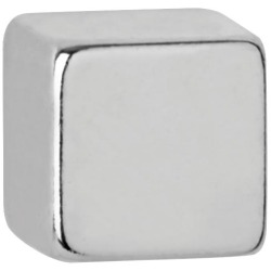 Aimant néodyme cube, 7 mm, capacité d'adhérence: 1,6 kg