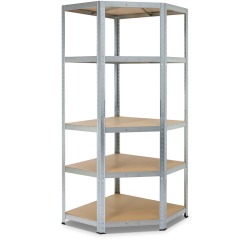 Avasco rek Strong Corner, ft 176 x 75 x 40 x 50 cm, 5 legplanken, gegalvaniseerd