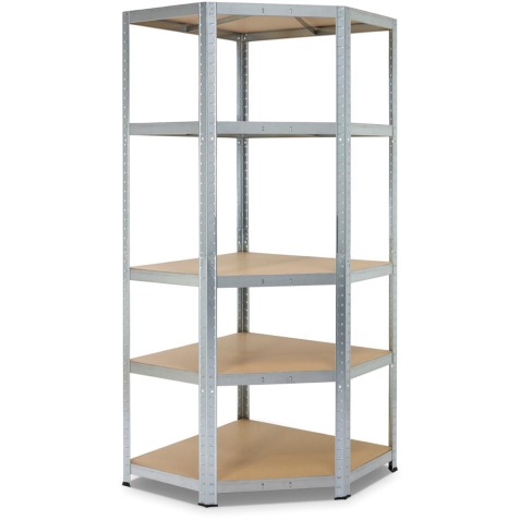Avasco rek Strong Corner, ft 176 x 75 x 40 x 50 cm, 5 legplanken, gegalvaniseerd