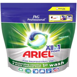 Ariel Professional lessive All-in-1 Regular, paquet de 45 capsules