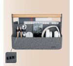 Leitz draagbare bureau organizer, met handvat, vilt, grijs