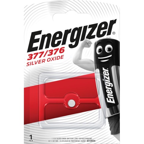 Energizer pile bouton 377/376, sous blister