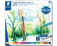 Staedtler aquarel potlood, metalen doos met 24 kleuren