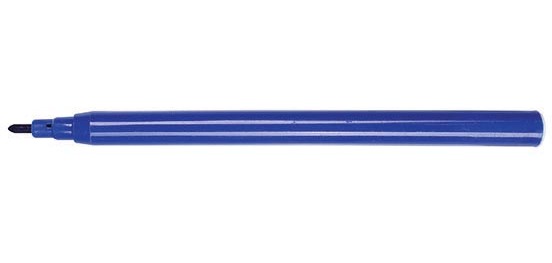 OFFICE products felt tip pen, 1 mm, blue, box of 10 pieces