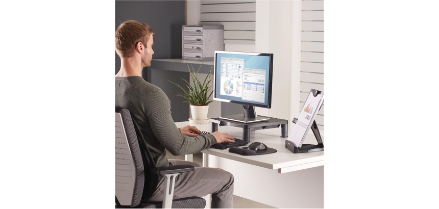 Fellowes beeldschermhouder in de hoogte verstelbaar min. 50 tot 100 mm, zonder basis