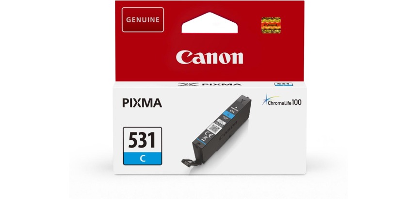Canon ink cartridge CLI-531, 515 pages, OEM 6119C001, cyan