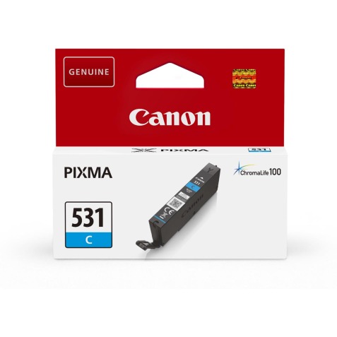 Canon inktcartridge CLI-531, 515 pagina's, OEM 6119C001, cyaan