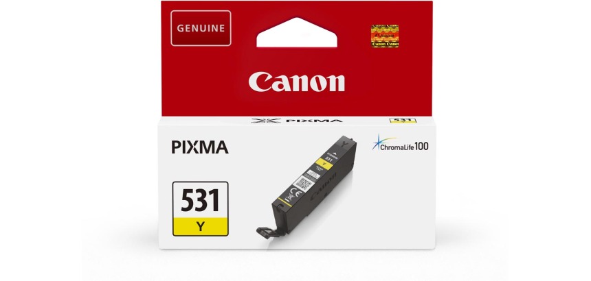 Canon ink cartridge CLI-531, 515 pages, OEM 6121C001, yellow