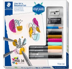 Brushletteringset Staedtler Design Journey art & botanical 10-delige set